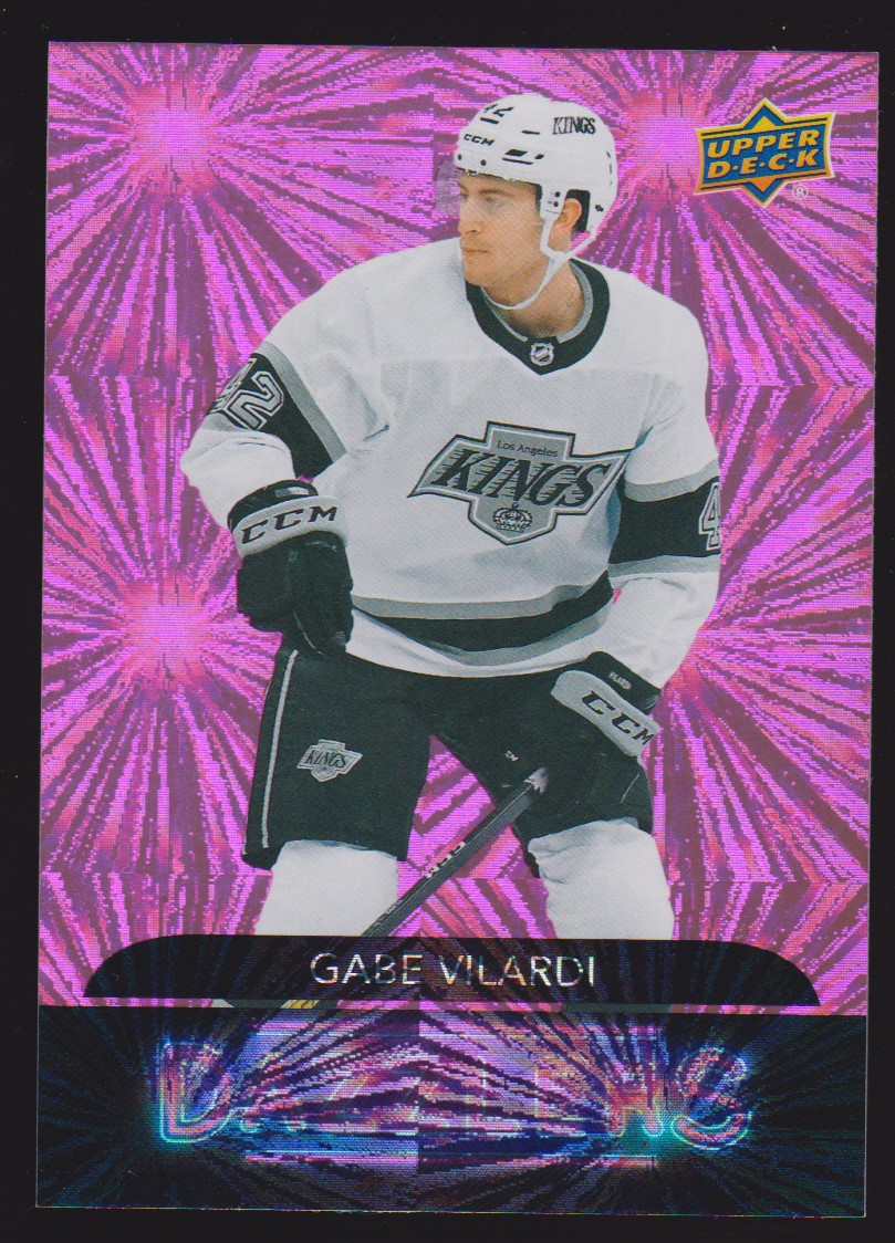 2020-21 Upper Deck Dazzlers Pink #DZ72 Gabe Vilardi (image for) 2020-21 Upper Deck Dazzlers Pink #DZ72 Gabe Vilardi